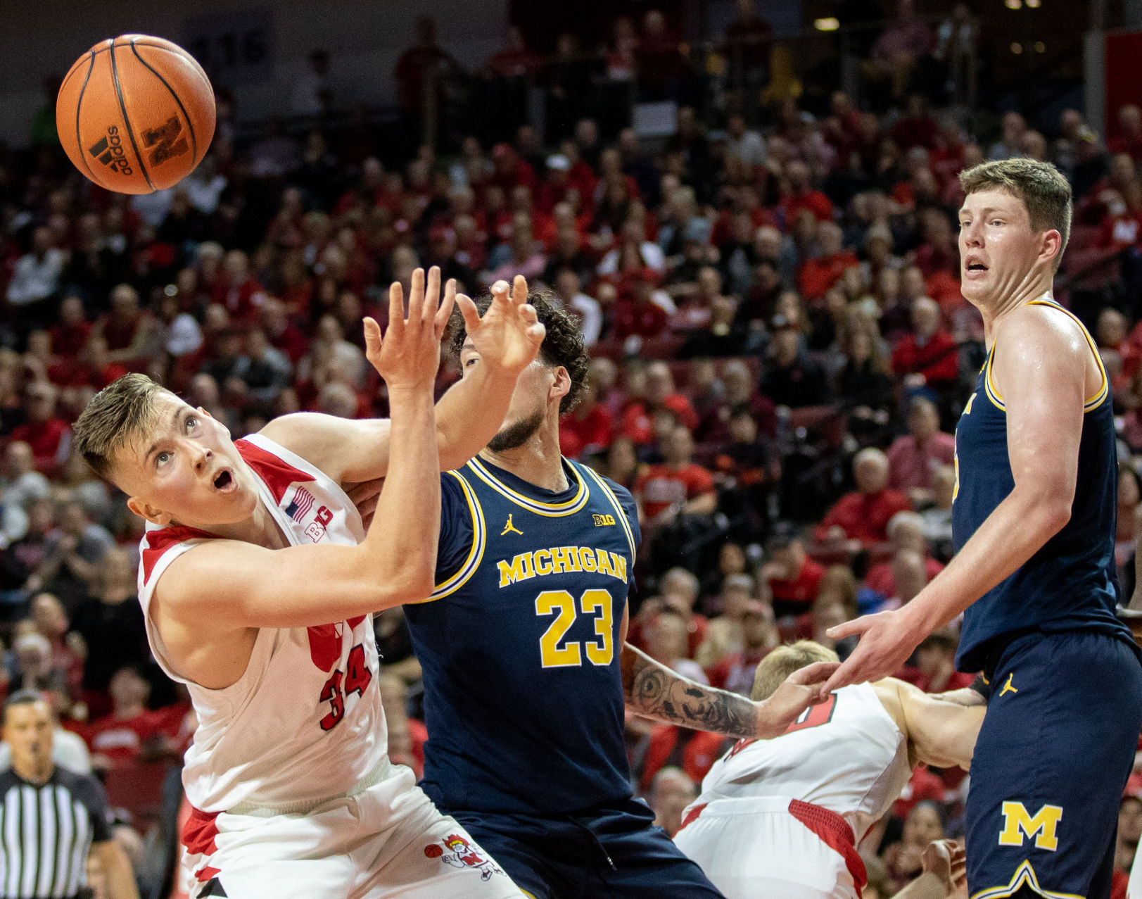 Nebraska Basketball vs. Michigan Photo No. 7